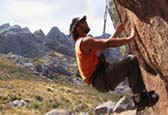 Escalando en le campamento Trinidad